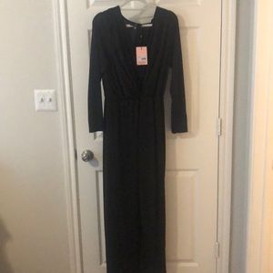 miss guided black  dress